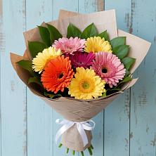 Букет яркий день в Алфиомво Букет цветов из:  Герберы в Алфиомво