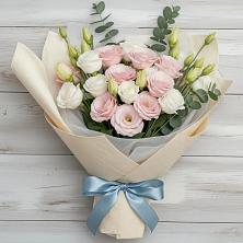 Букет шампанское в Алфиомво Букет цветов из:  Лизиантусы в Алфиомво