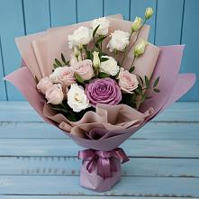 Букет цветов из:  Розы и Лизиантусы в Алфиомво
