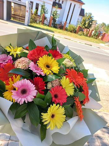 Букет цветов из: Герберы в Алфиомво