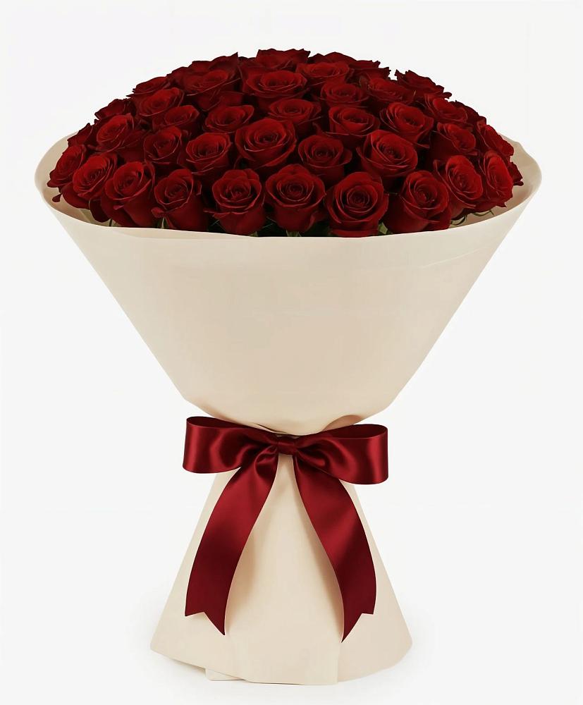 Букет 101 Бордовая роза Блэк Бакарра в Алфиомво