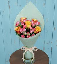 Букет Отличное настроение в Алфиомво Букет цветов из:  Розы в Алфиомво